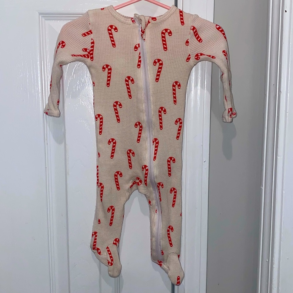 Spearmint Love candy cane onesie